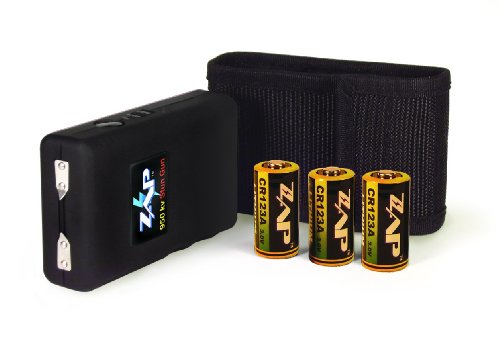 350,000 volt ZAP stun gun w/holster & batteries