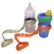 SippiGrip Toddler Cup/Bottle/Toy Straps 2-pk. - Green/ Orange
