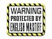 Warning Protected By English Mastiff Mousepad Mouse Pad