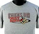 Wrestling - Chicks Dig Mat Burns - Short Sleeve T-Shirt