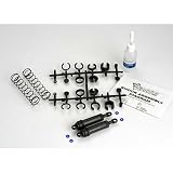 FR,R Blk Shocks, XX-Long: EMX, TMX .15, 2.5,SLH by Traxxas