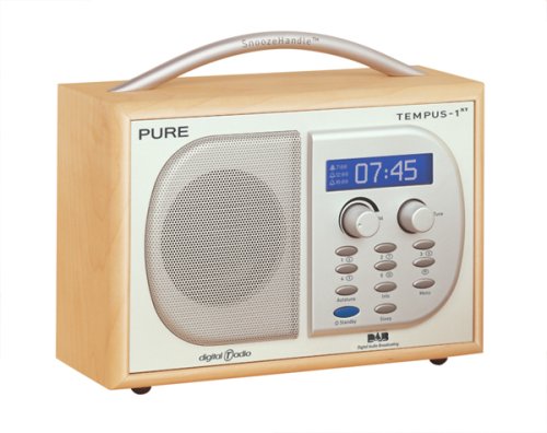 Childrens Toyshop  Electronics : Pure  TEMPUS-1XT, DAB Radio with Clock  Alarm , Maple