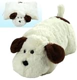 Cuddlee Pet Pillow Soft Plush Pet Pillows - White Dog