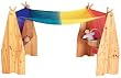 Rainbow Silkscape Silk Canopy