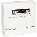 Simulinen White Premium Cloth-Like Guest Towels (Package of 100) * Feels Just Like Linen! *