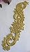 Venise Lace Applique Metallic Gold Collar 2ps