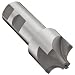YG-1 E1237 High Speed Steel (HSS) Corner Rounding End Mills, Inch, Weldon Shank, Uncoated (Bright) Finish, Non-Center Cutting Helix, For Use With All Materials