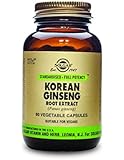 Solgar Standardized Full Potency Korean Ginseng Root Extract Vegetable Capsules, 60 Count