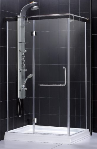 QUAD Rectangular shower enclosure with hinged door 30 7/8 x 36 7/8