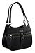 Sachi Insulated Fashion Lunch Bag, Style 126-124, Black Tote