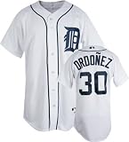 Magglio Ordonez Detroit Tigers Home White Authentic MLB Jersey
