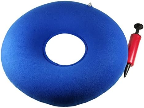 The Relief Ring 15" Inflatable Donut Cushion For Relief Of Hemorrhoid Pain, Hemorrhoid Treatment, Bed Sores, Coccyx &amp; Tailbone Pain, Pilonidal Cyst, Perineal Pain, Child Birth, Prostatitis, And More!