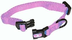 Hamilton "Fits All" 3/8" Adjustable Nylon Dog Collar, Lavender, X-Small (7-12 in)