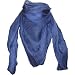 Einfarbiges Chiffon Halstuch 100 cm x 100 cm hellblau uni