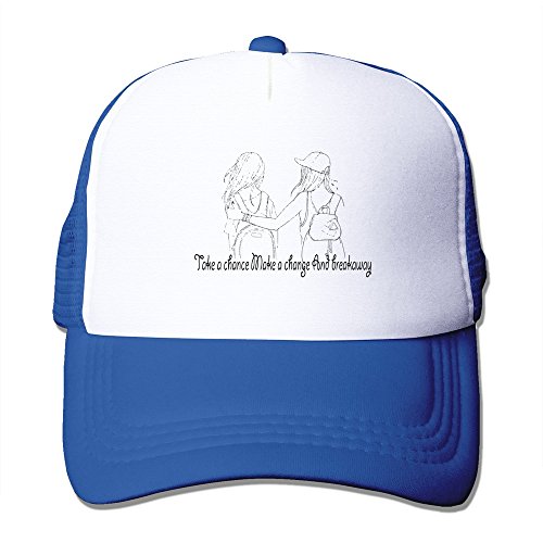 Unisex Fashion Mens Take Chance Make Change Adjustable Back Tab Sport Hats RoyalBlue