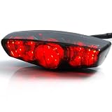 Smoke Motorcycle Cafe Racer LED Brake Tail Light Taillight Integrated For Harley... by Astra Security