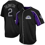 Troy Tulowitzki Colorado Rockies Black Double Play Jersey