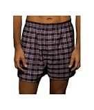 Hanes Men's Classics Tartan 4 Pack Boxers Underwear With Comfort Flex Waistband (Colors/Pattern will vary), Red Tartan, Small