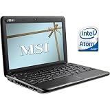 MSI Wind U100-420US 10-Inch Netbook (1.6 GHz Intel Atom Processor, 1 GB RAM, 120 GB Hard Drive, XP Home, 3 Cell Battery) Black