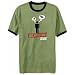 T-Shirt Ringer Olive Green  Dog Addiction - Belgian Malinois  Dog