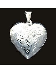 Sterling Silver Domed Heart Locket