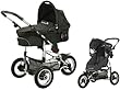 Safety 1st 75703660 - Ideal Sportive, Travelsystem, 2 in 1 Kombikinderwagen inklusive Kinderwagen- und Sportwagenaufsatz, Einkaufskorb und Adapter, schwarz from Safety 1st