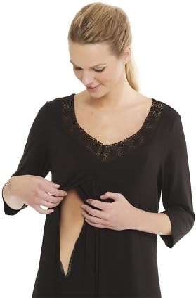 BellefitWomen's Gardenia Nursing Pajama Medium Purple