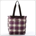 PlusMinus Tasche Tote - Checkie Violet --- CS10M205