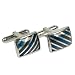 Valentine Gift for Men Sterling Silver Onyx Gemstone Cufflink Set (cflng252)