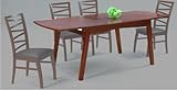 IMAGE OF Solid Oak Dining Table with Extension By Chintaly