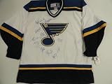2012 St. Louis Blues Team Signed Jersey Oshie Perron Federko - Autographed NHL Jerseys