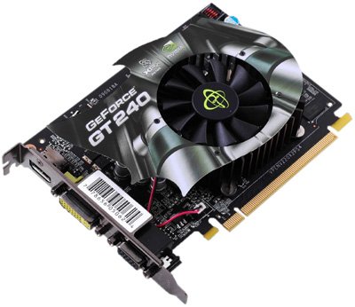 XFX nVidia GeForce GT 240 1 GB DDR5 VGA/DVI/HDMI PCI-Express Video Card GT240XZHFC