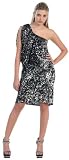 One Shoulder Cocktail Party Junior Prom Sequin Dress #2828