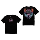 FOX Young Men's Flight Crest Tee,Black,X-Large