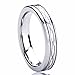 4MM Titanium Comfort Fit Wedding Band Ring Laser Etched Infinity Patterned Ring (5 to 10)