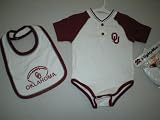 Oklahoma Sooners Mighty Mac Baby Onesie, Bib, and Booties