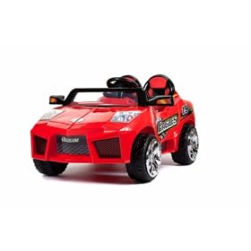 Kids Ride On Car RED Italian Roadster Style Electric Battery Toy 2x6V