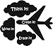 Chalkboard Clouds and Airplane - Vinyl Wall Decals Chalkboard Clouds and Airplane - Vinyl Wall Decals