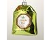3" Coffee Break Glass "Green Tea" Bag Chartreuse Christmas Ornament