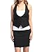 Color Swatch Women's Lace Back Tie Tux Waistcoat Vest S-3X