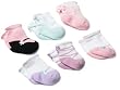 Carter's 6-Pack Girls Ballet Comfy Fit Socks, Assorted Colors, 0-3 Months