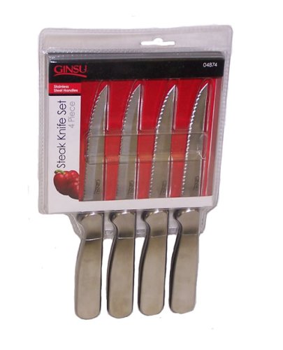 Childrens Toyshop  Kitchen & Housewares : Ginsu 4 Piece Stainless Steak Knife Set