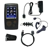 HOTZOOMZOOM Brand New Super Family Bundle Combo Fit Sony Nwz-a815 Nwz-a816 Nwz-a818 Series Mp3 Player,high Quality Silicone Skin Case,home Wall Travel Charger,cars Auto Charger,usb Fast Charge Data Cable,belt Clip,fishstyle Headphone Hanger,sport Armband