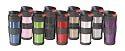 Oggi Stainless Steel Lustre Travel Mate Mug with Push Button Release-14 oz