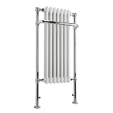 HEATED Traditional Chrome Towel Rail Radiator Rad