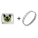 siamese28 - Siamese Cat Face Italian Charm Bracelet