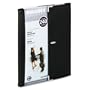 Rolodex 26507 Rolodex Faux Leather Active View Business Card Book, 240-Card Cap, BK/Silver