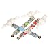 Dress Me Up Organic Teething Bonbon Leash (Red Tree Ring Fabric)