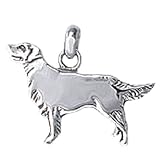 Popular Golden Retriever Sterling Silver Crafted Dog Charm
