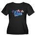 Artsmith, Inc. Womens Plus Scoop Drk T-Shirt Peace on Earth Birds Symbol